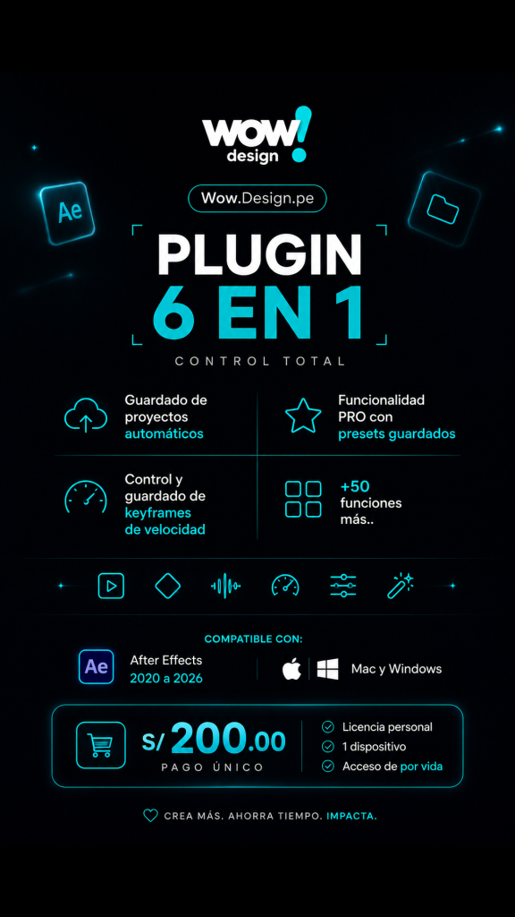 Wow Design Ae | Plugin para After Effects.